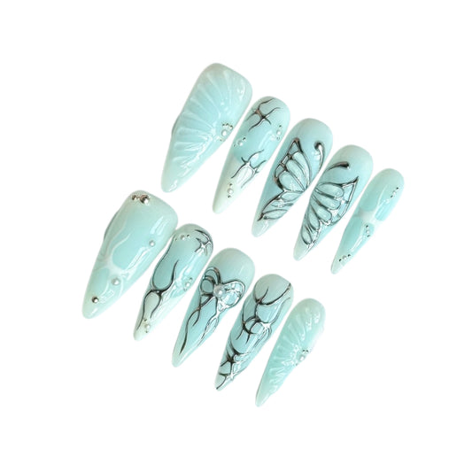 nailva Mint Butterfly