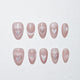 Blush Heart Eye Press On Nails