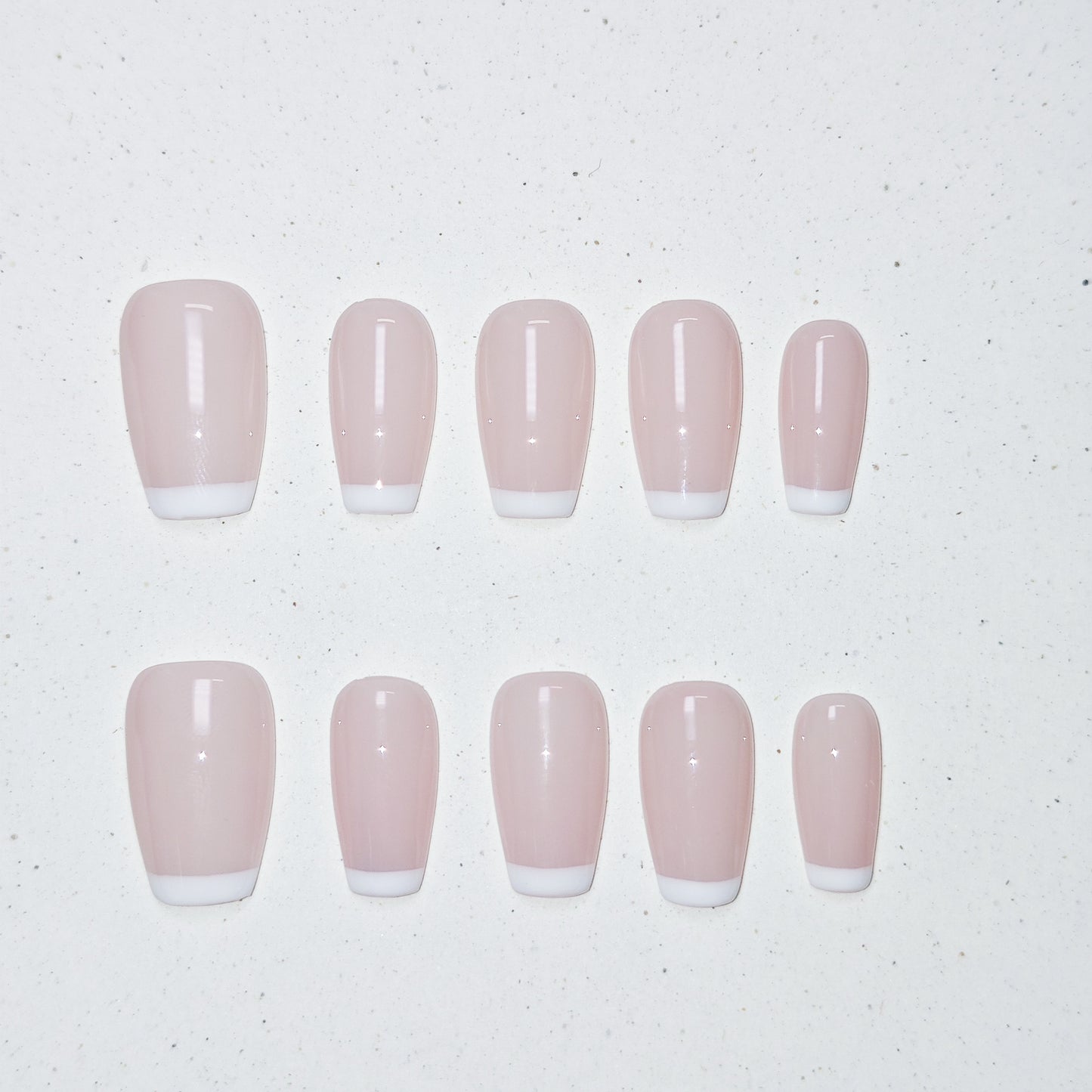 Coastal Nude Press On Nails