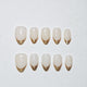 Gold Coast Press on Nails - nude &  gold color