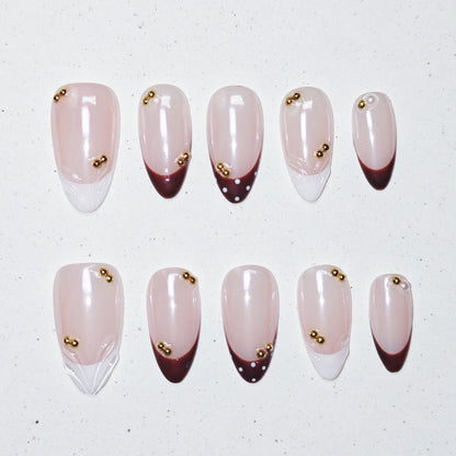 Chocolat Lingerie Press On Nails
