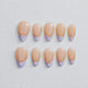 Lavender French Press on Nails - purple color