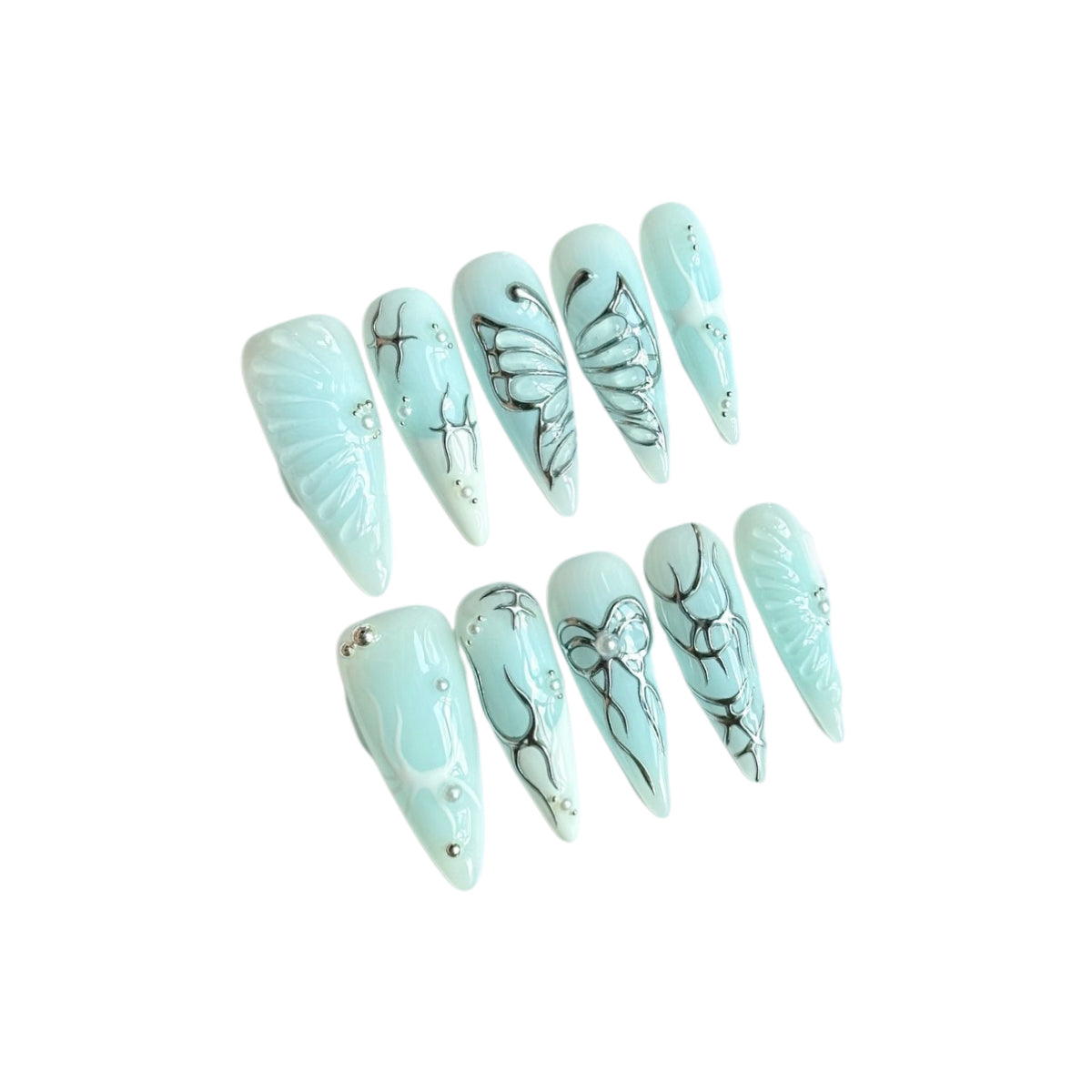nailva Mint Butterfly