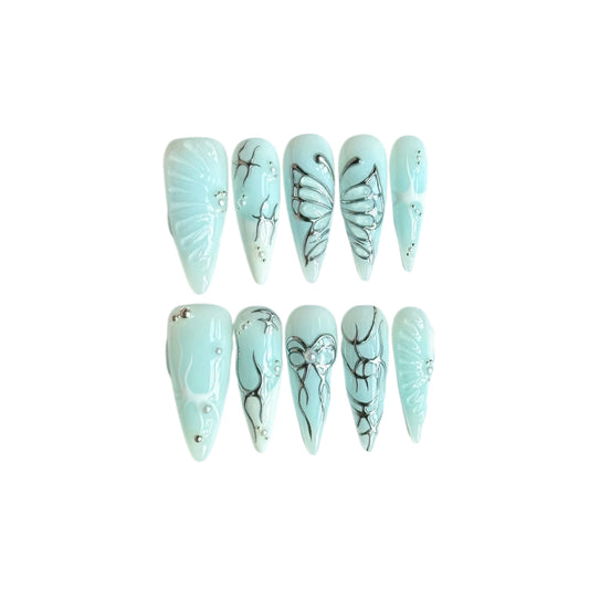 nailva Mint Butterfly