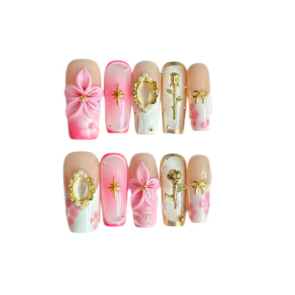 nailva Pink Rose Charm