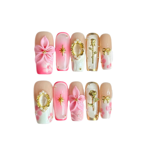 nailva Pink Rose Charm