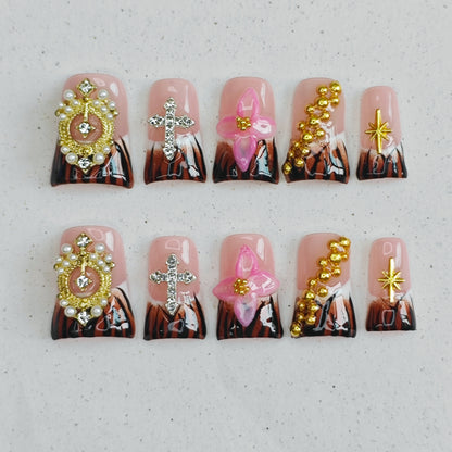 Baroque Jungle Press On Nails