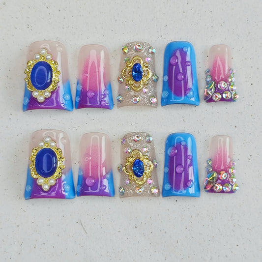 Crystal Cove Press On Nails
