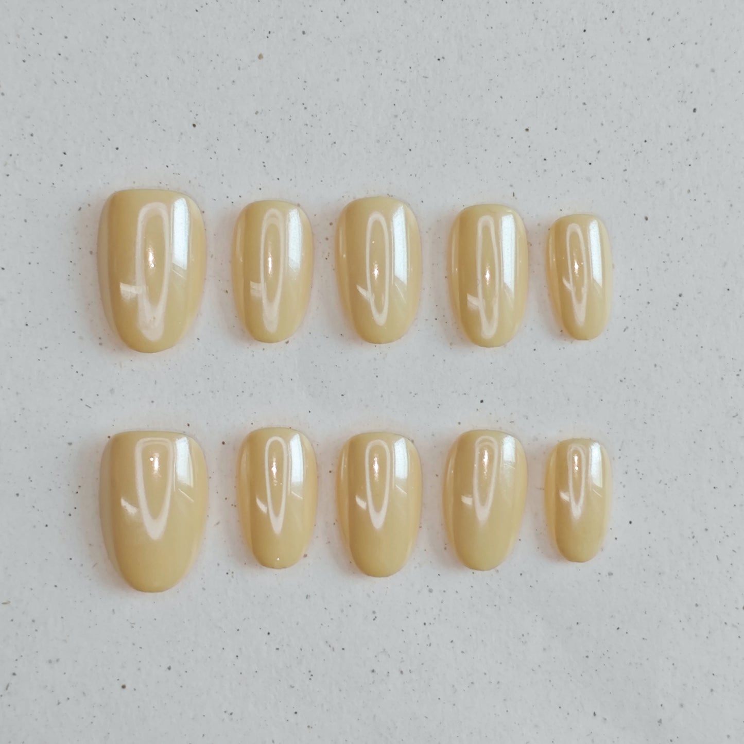 Cream Topaz Press On Nails