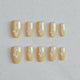 Cream Topaz Press On Nails