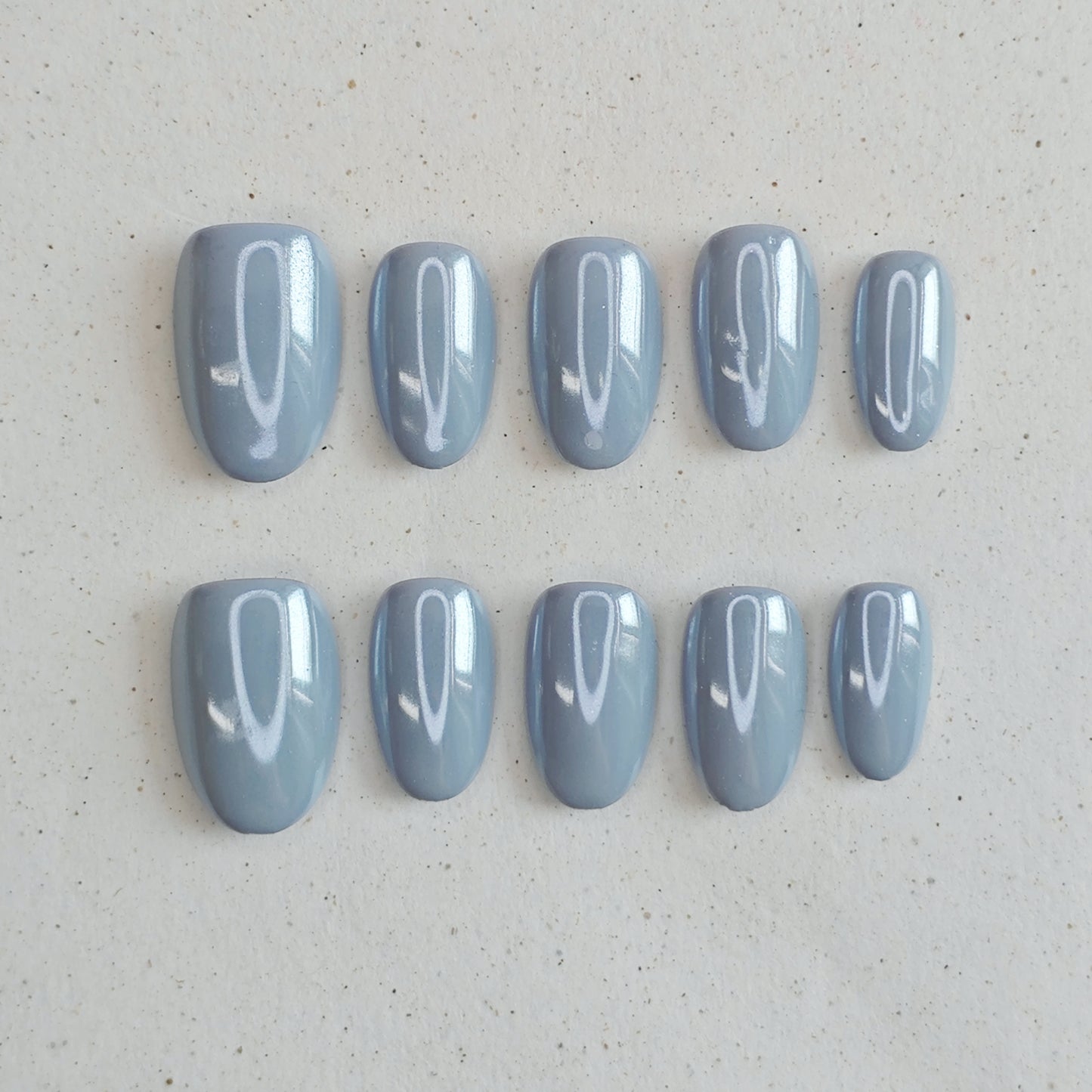 Aquamarine Press On Nails