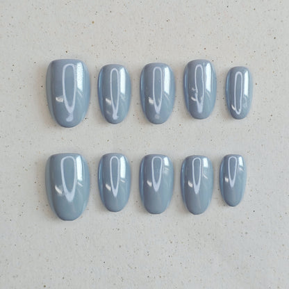 Aquamarine Press On Nails
