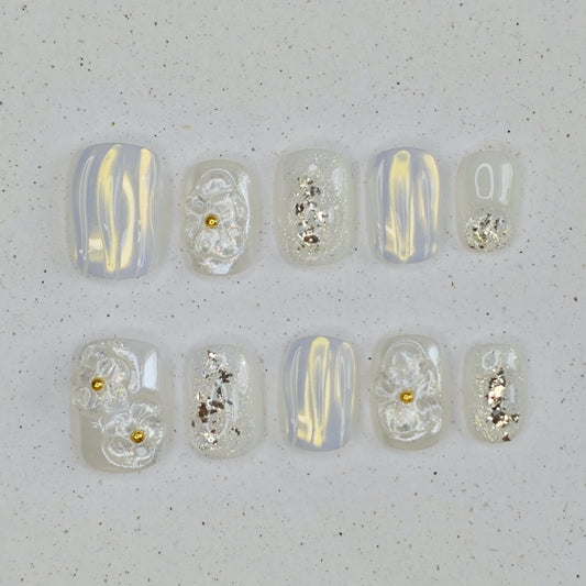 Frosted Reverie Press On Nails