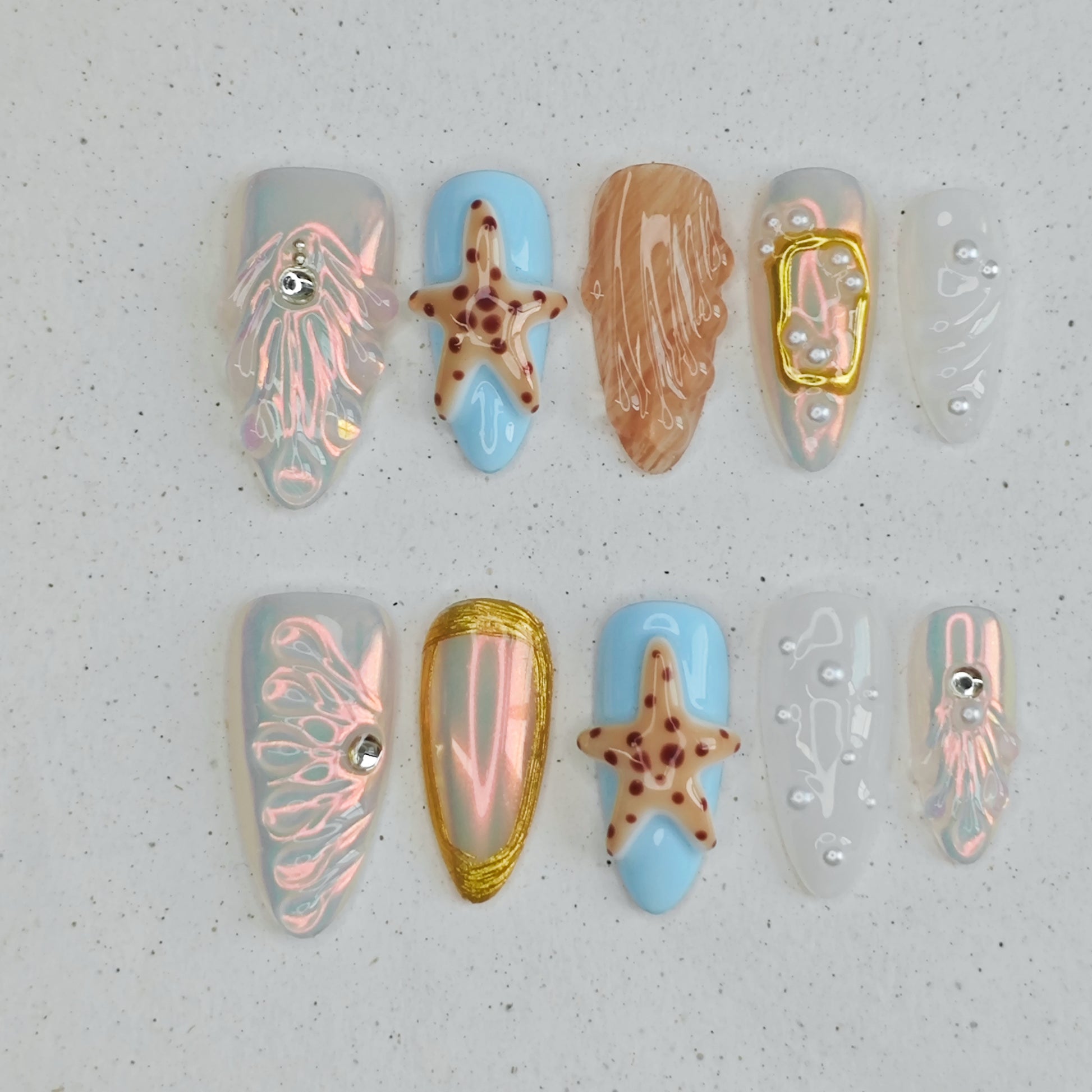 Foam Whimsy Press On Nails