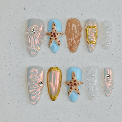 Foam Whimsy Press On Nails