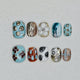 Aqua Bloom Press On Nails