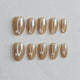 Coral Alabaster Press On Nails