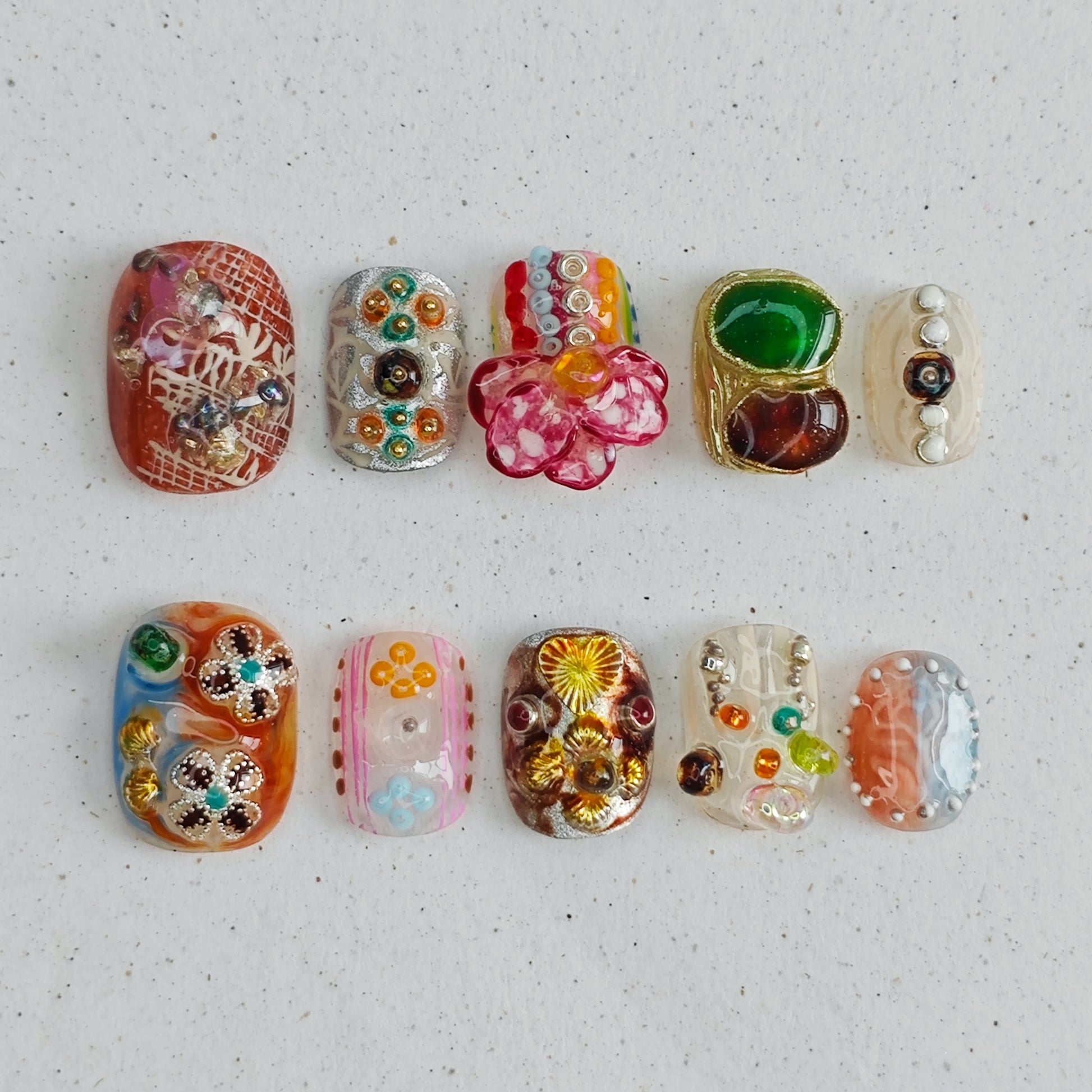 Carnival Jewel Press On Nails