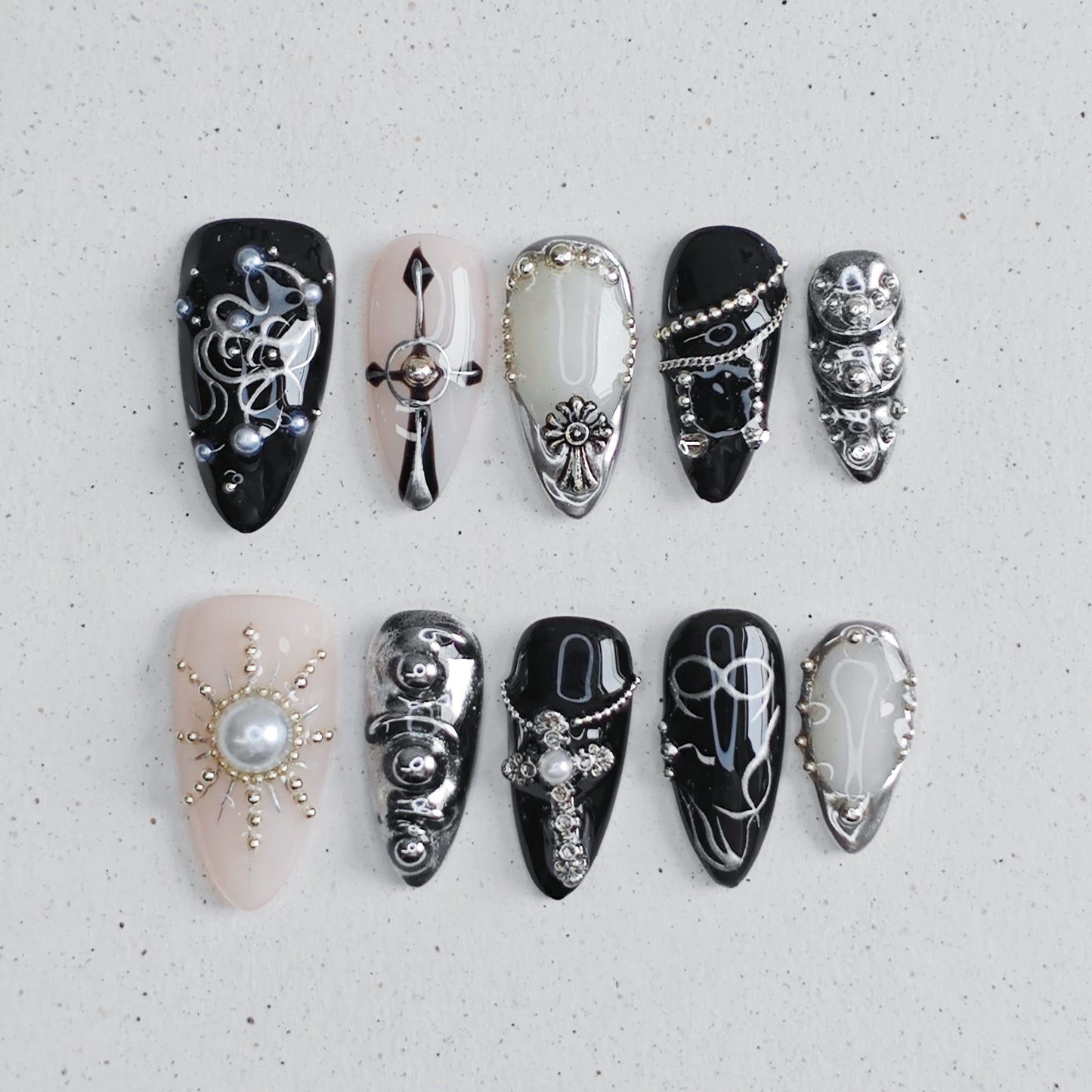 Dark Starlight Press On Nails