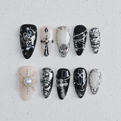 Dark Starlight Press On Nails